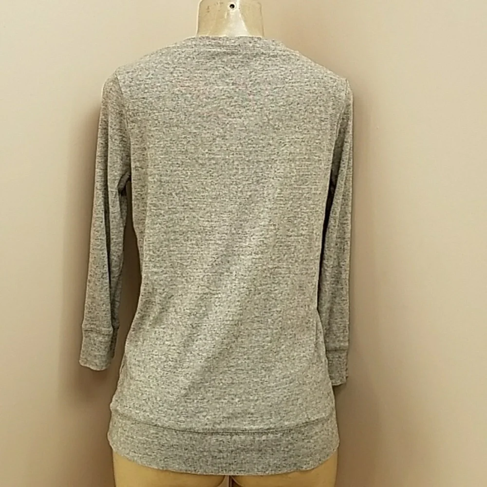 J. Crew Top Shirt Sweater  size Small Gray!.